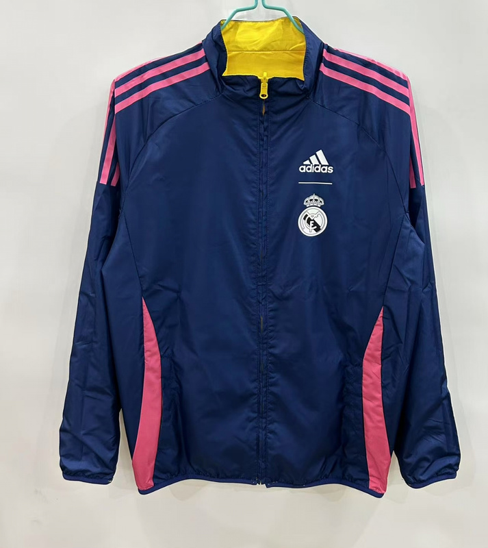 AAA Quality Real Madrid 25/26 Wind Coat - Navy Blue/Pink